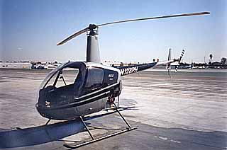 The custom equipped Robinson R22 is FAA approved for the Sky Sign
